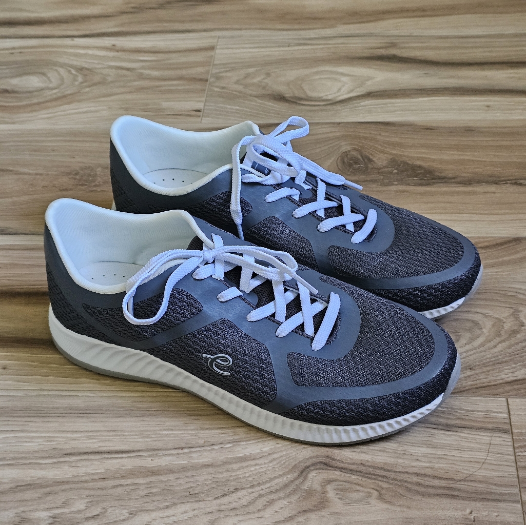 Easy Spirit Faisal (New) Mens Walking Shoes Dark Grey & White Sole Size 11 W